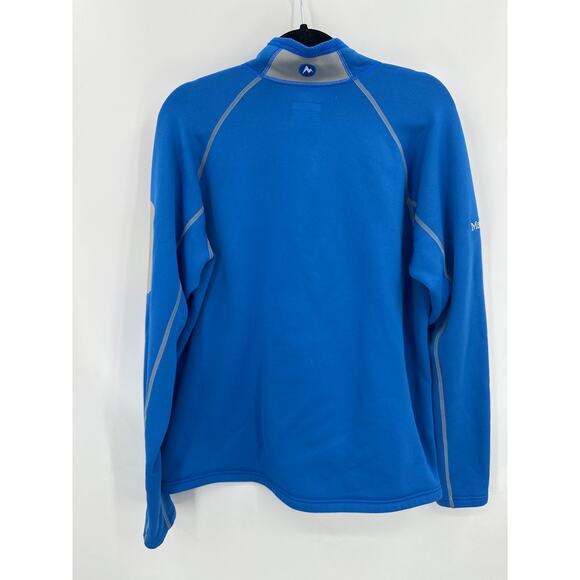 Marmot Blue Athletic quarter zip pullover sweatshirt Size large - Picture 4 of 5